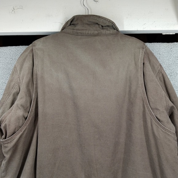 Walls Work Jacket 2XL Chore Coat Barn‎ Coat Full Zip Brown Cotton Canvas - Picture 10 of 16